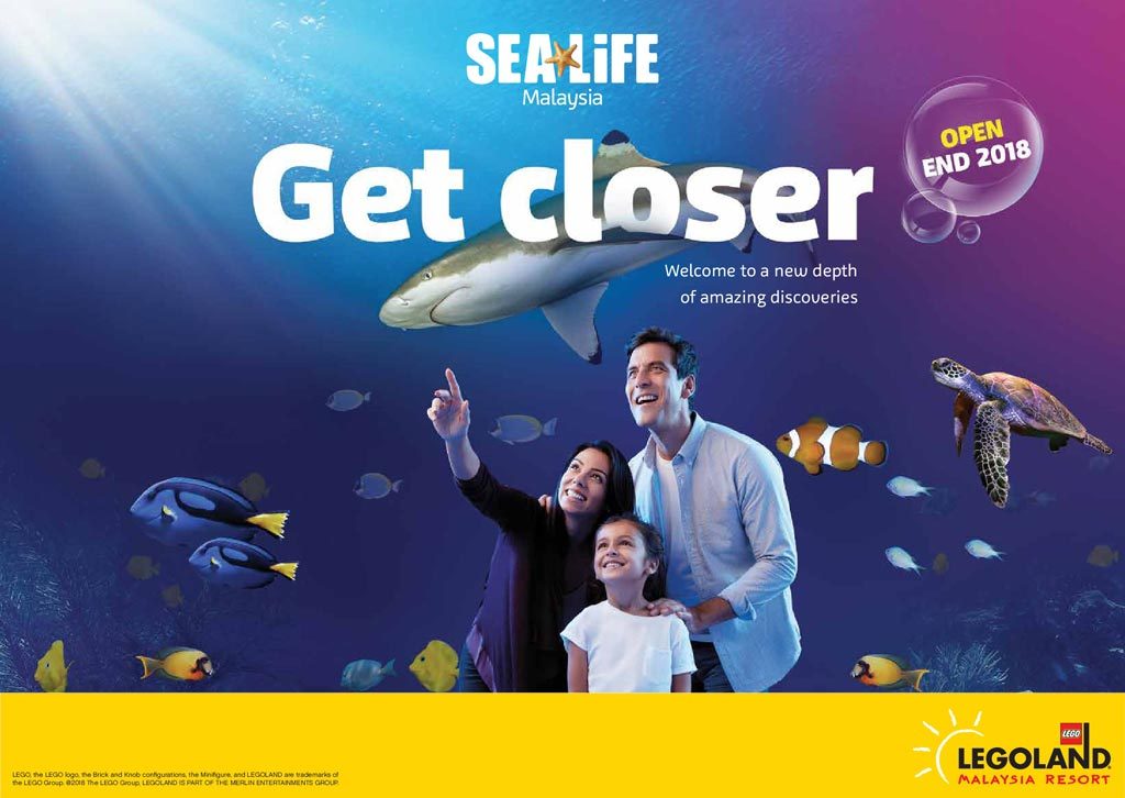 世界最大的水族館品牌於馬來西亞樂高樂園設立SEA LIFE 海洋探索中心